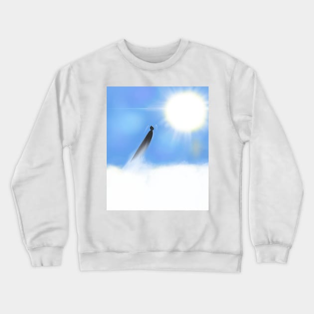 Take Flight! Superhero Comic Book Crewneck Sweatshirt by Jamie Collins